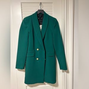 Zara green blazer dress